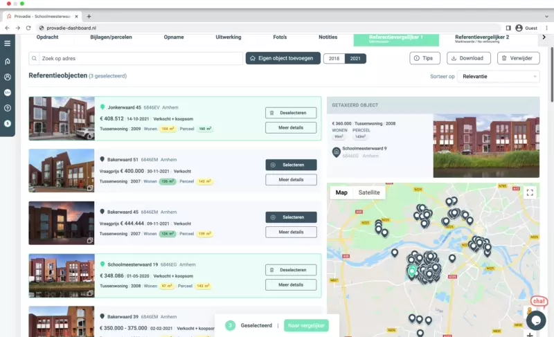 Premium module 1 Provadie referentie vergelijker